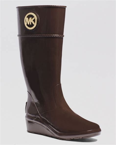 michael kors rainboots|brown waterproof michael kors boots.